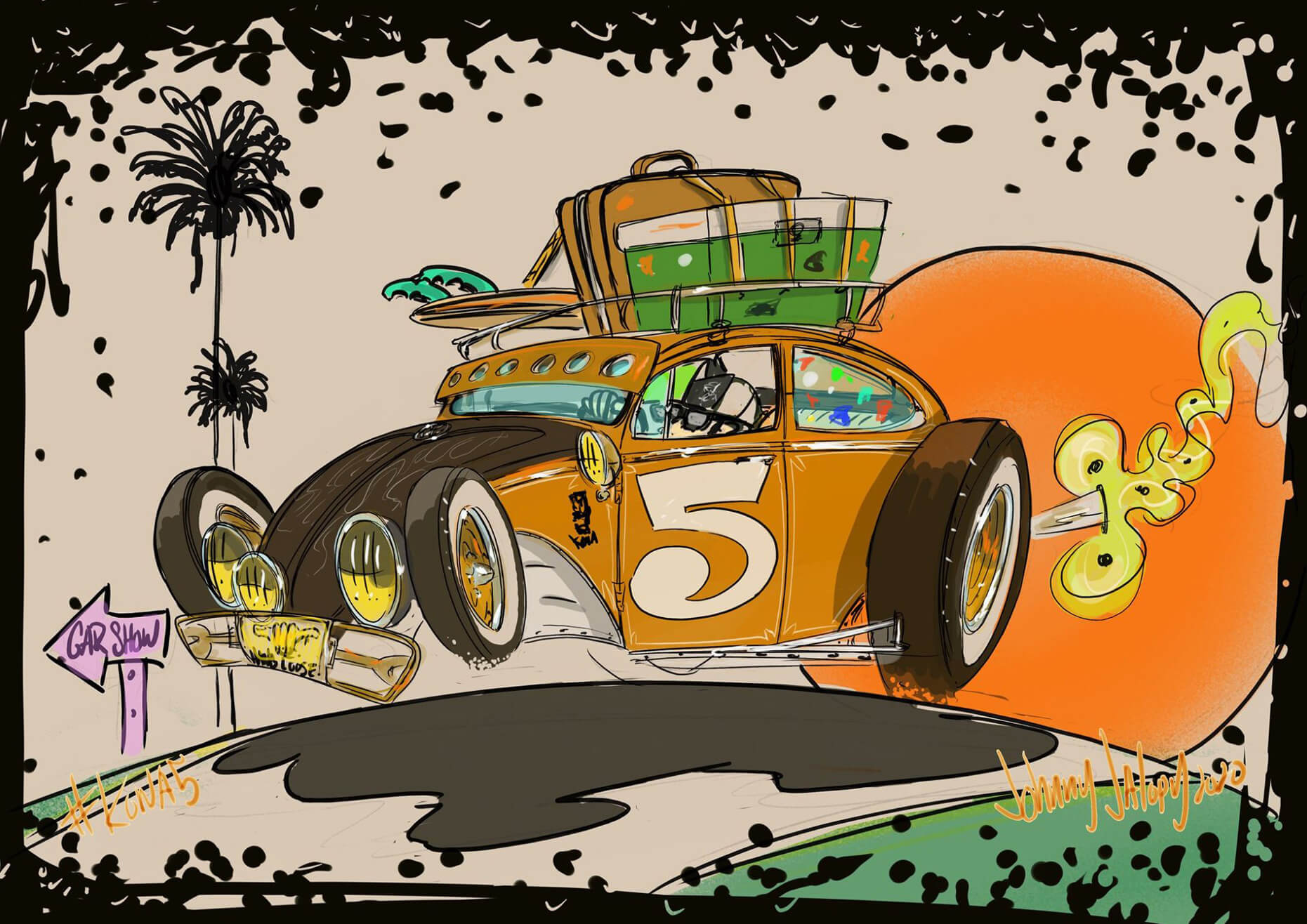 Johnny 5, Space Junkie, Funky Futura From Ventura, Flame Job, Number 5 Is Alive, Bobber Pal, On the Green, Simple Man, 36 Red Ride, 54 Chev Panal, 55 Gasser At night, Rat Mobile, Blue Tone Extracab, 1978 GMC Toon Sepa, Aloha Dave, Army, Art On Wood, Babe, Eye Guy Bagger, Bandit, Beatnik Bandit, Take A Knee, Black Brown 57 Chevy, Black Singal Cab Surf, Bo Huff Tribute, Bo Huff T, Board Tracker, Bobber Toon, Bubble Concepts, Still Plays With Bubbles, Orange Two tone bug, Baby Blue Bug, Bug Red, The Hold up Buick, Buick City, Caddy, 70 Camaro, CCab, COE Kid Jalopy Truck, Chopper B/W, Chop Shop Van, Chopped Custom pink, For Certain T, Flying Eye Chopper, Chopper Dude, Chopped VW Gray, City Run, C10 Gray, Color Motion, The VW Hang Out, Concept Bubble top, Custom cruiser Bubble Top, Corvair Surfs Up, Corvanning, Minty Fresh Buggy, Stung, Lets GO!, Da Weeds, Inline is fine!, Crazy Rails, lucky 7, Buggy Fun, Red Wings, Evil Drag New Color Crazy, Eye Guy bucket, his EYE is on YOU!, Made In, Frosty VW, Five Window Surf, Showing Scars Surf Rod, Flying A, Later!, Up high, Frankie in da Bucket, Frankie Hard, Franky Big T, Frantic Final Driver, Full Color Print, Garage 1, Garage A, Gas Bubble, Gas Up, Gold Nugget, Gray Grill, Green City Speeder, Green Light, Half And Half, Hang Lose, Harly Bobber, Hauling Bucket, Home Brew TShort, HRWC, Insecurity, Jalopy Wiskey Truck, Jalopy Hooker, Jimmy Fishbone, JJ Monster, Kid Jalopy, Kid Jalopy Farlane, Kid Jalopy Fleetline, Kid Jalopy Rockhell Sidekick, Patina Blue Bug, Rusty Patina Volksrod, Gray A, White Impala, Let's roll, Black Beauty, Lost And Found, Lowtide Guy, Mahalo Hut, Mahuling, Model A Gray, Mustang Bill, Purple Elco, Ghia, Red Rum, Surf Bucket, Volksrods Rock, Who's Next, Old Skate Dude, Old Time, On Fire!, Orange T, Orange Bobber Kool, PBR, Polo Loco, Rail Job Fire, Rat Bug Flying, Primer Volksrod, Traditional Rat, Rattastic, Ruby Dub, Red Convertible, Red Rat Bike, Teal Time, Ripping It Up, Rixshaw, Rock Star, The Rod punk, Roth hauler, Rowe, Royal Purple, Sepa Zepher, Side Car, Skate Dude Black, Skate Dude Surf Truck, Skeleton Rider, Skull Rider, Red Sled, Slunglow, das Volksrod, Space Junkie Toon, Space Junkie II Concept, Space Rod, Spike, Notchback Toon, Stripper, Surf Deluxe, Surf Brother, Tiki Bus, Surf Bum, Pearl Gold, Zombie Squad, Surf Fink, Red Ford, Teal Surf Ford, Surf Freak, Surf Internatinal, Surf Is Up, Surf 'N Dude, Surf Rods, Blue Pencil T, Surf Wax, Yellow T-Bucket, The Belly, The Driver, The Drive, The Race, The Rose, The Tall A, Thing, Tiki Dreams, The Legend, Barn Finds, Trike, Lights On, The Sepa T, VW Draggster, Vintage Speed Shop, Volksrod Tiki, VW 70 Rag Top Green, Rusty Bus, The Sand Bus, Mint VW Ghia, Rags On Bags, Patina Bus, Spot On, Chopper Transport, Rolling Down 66, Loaded Up, WASP, Want You, Hollywood Knights, Coors Ride, Zombie Rider, Crap it's Thursday