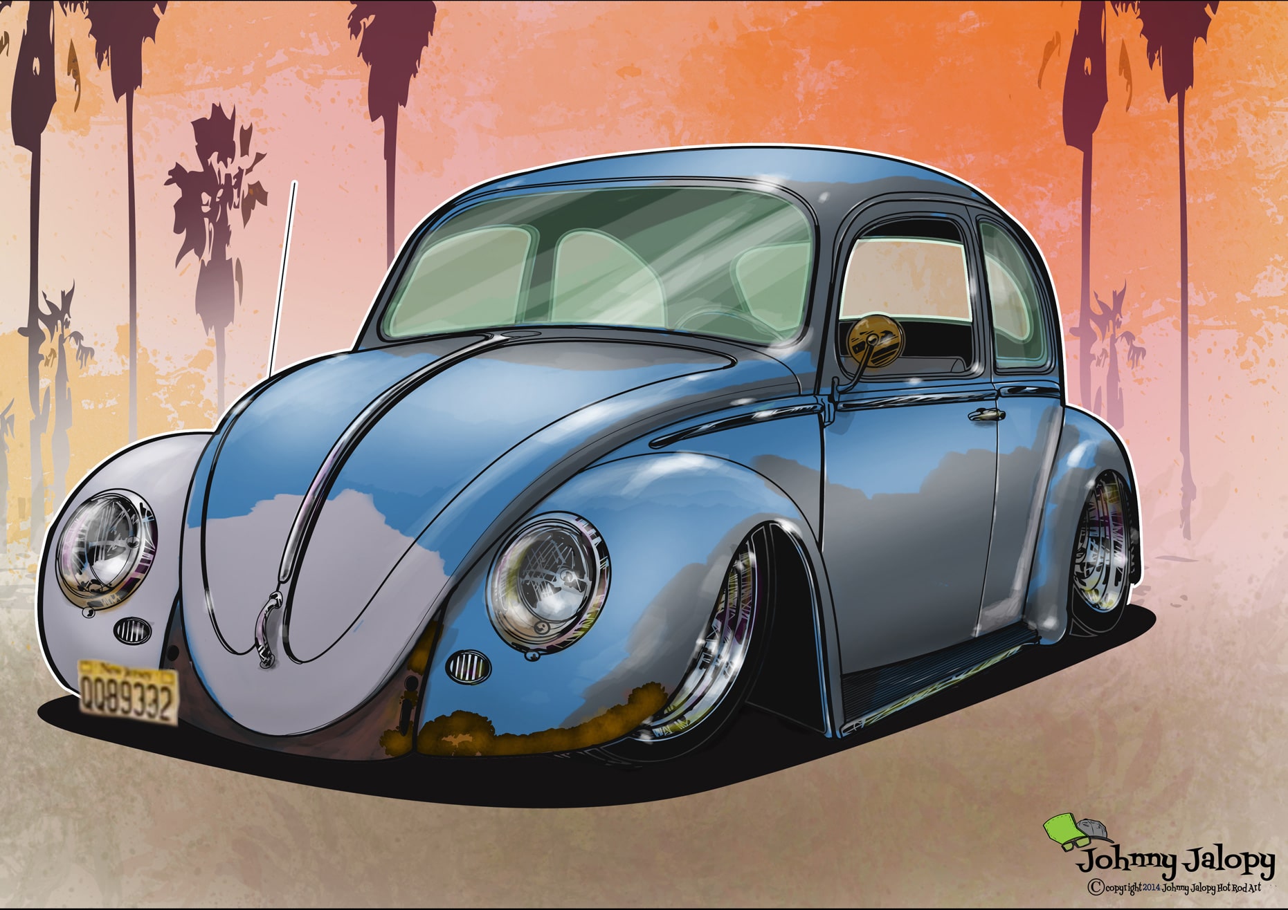 Patina Blue Bug